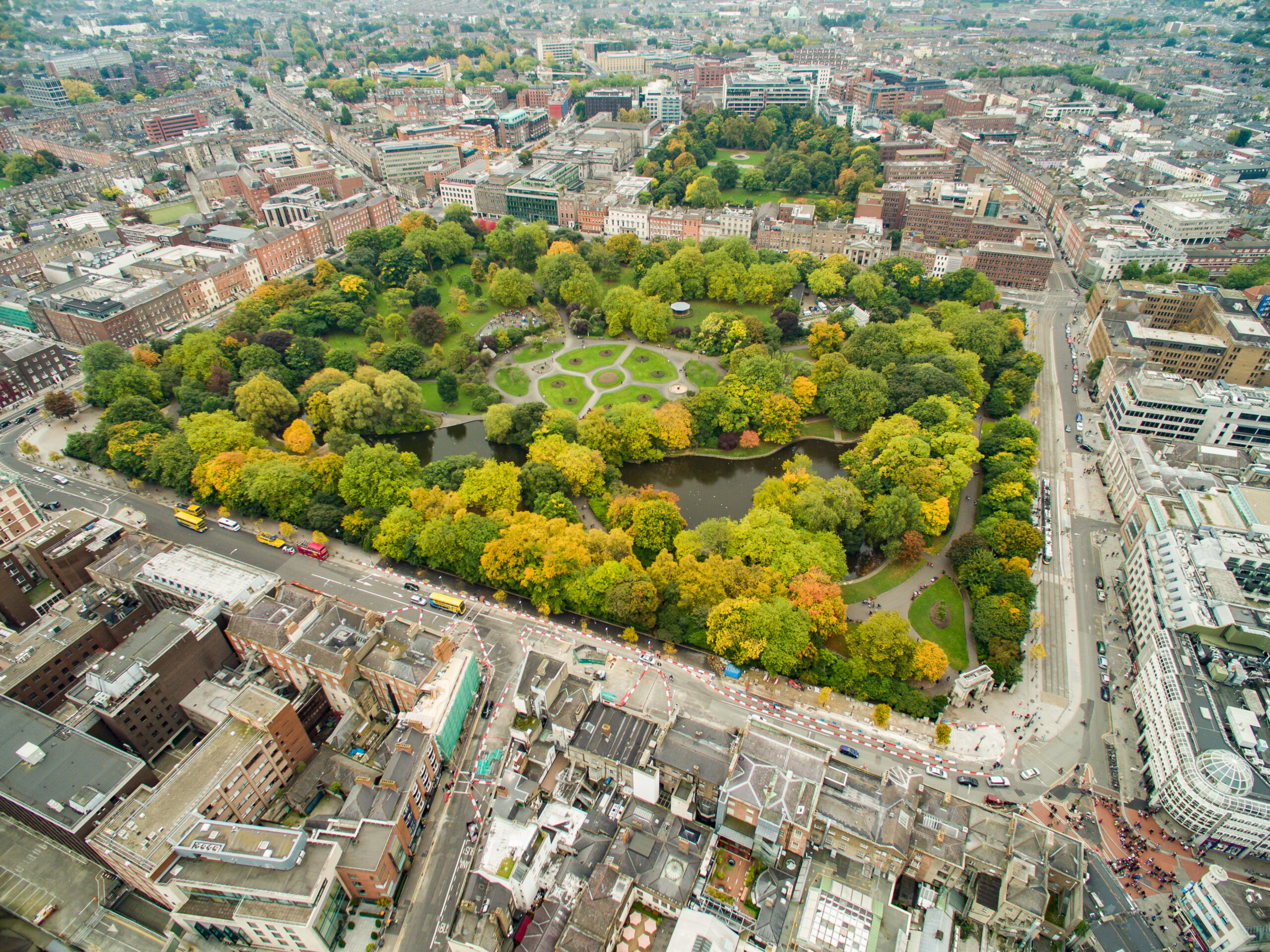 St Stephen’s Green in Dublin