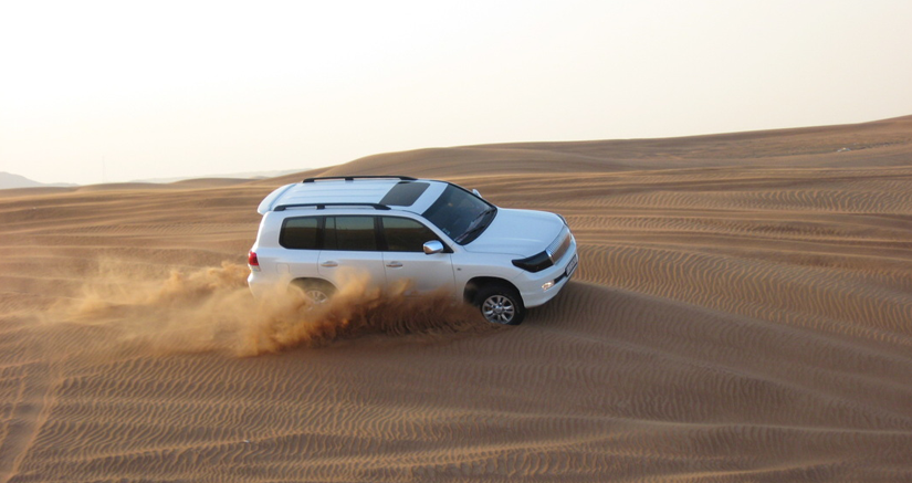 Jaisalmer in a Jeep