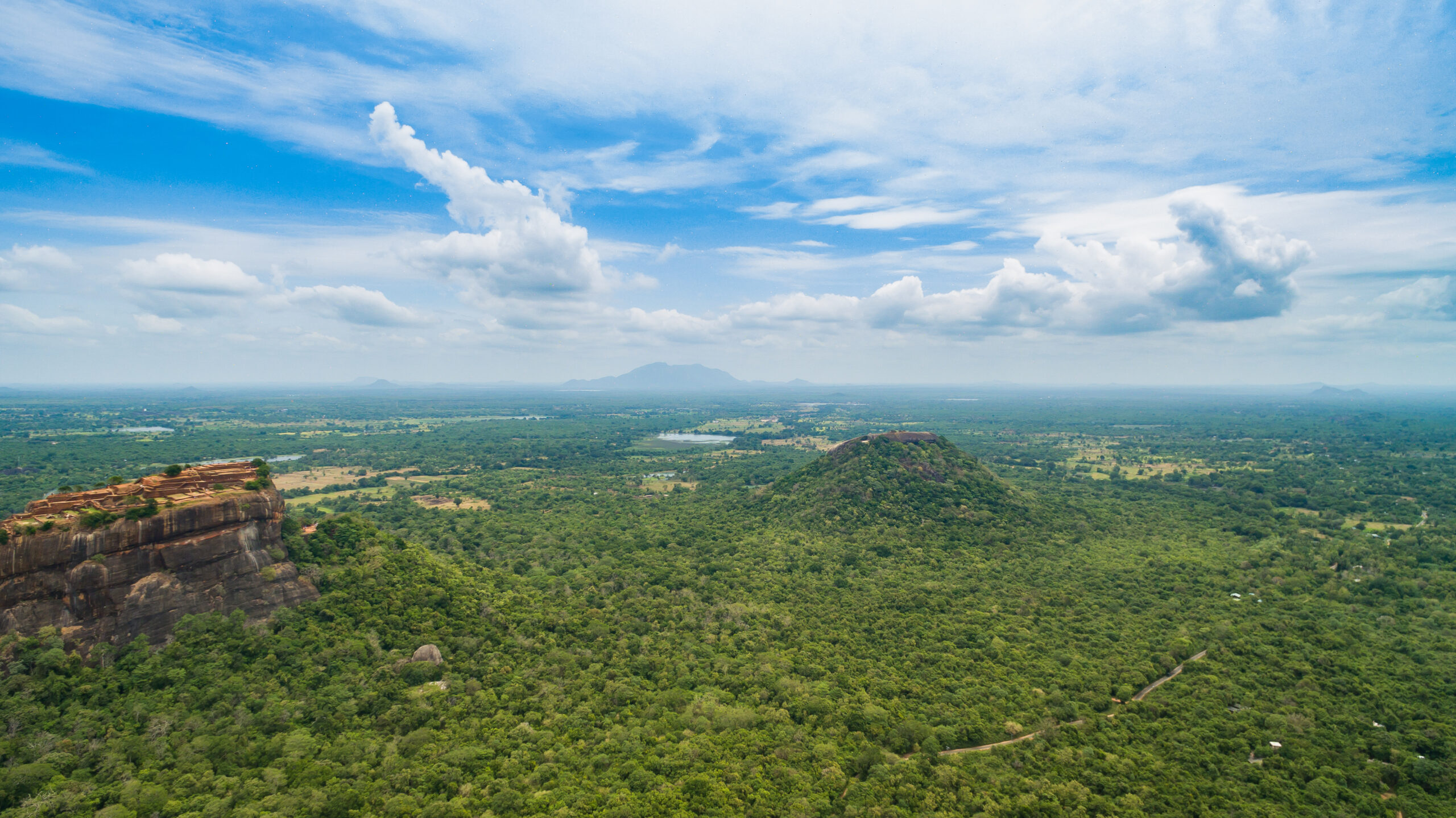 Sigiriya rock aerial