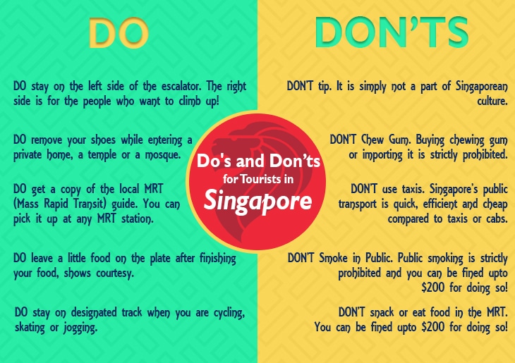 Do's and Don’ts for Tourists in Singapore