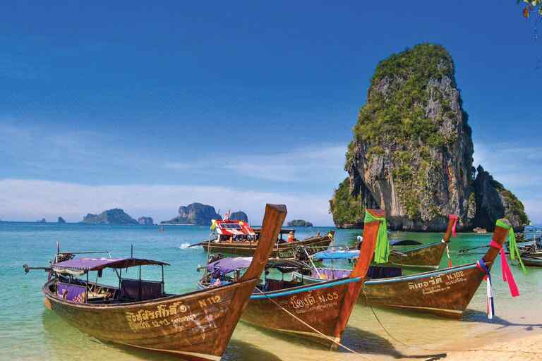 Boats on Thailand Beaches