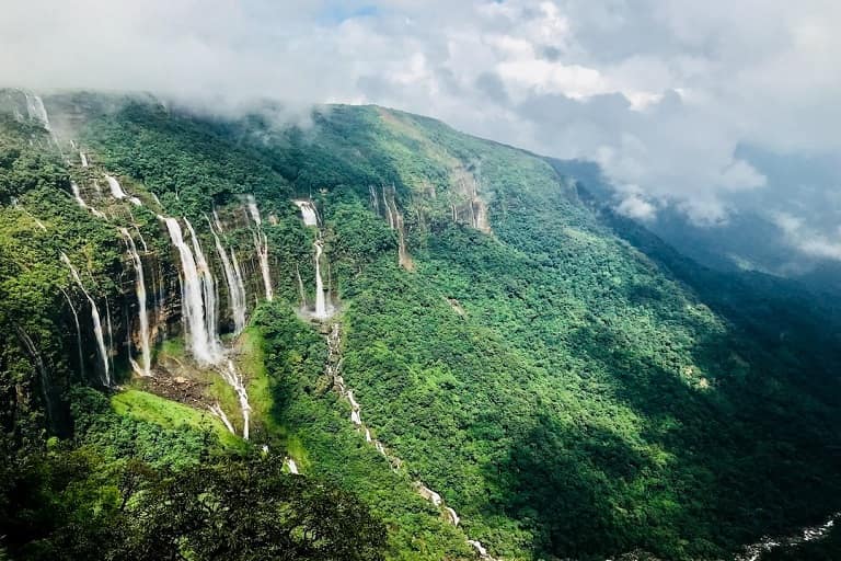 Waterfalls at Cherrapunji