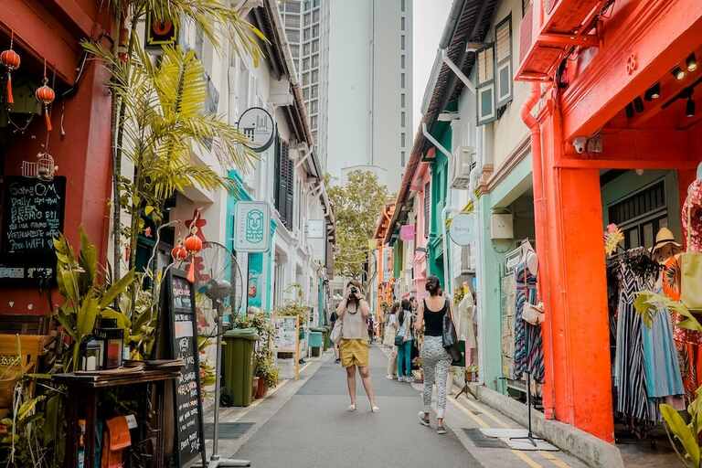 Haji Lane Shopping market in Singapore
