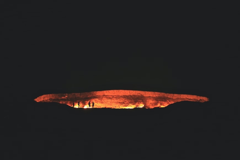 Darvaza Gas Crater or Door to Hell in Turkmenistan