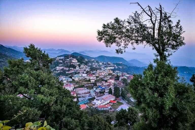 Spectacular view of Mussoorie Hill Station