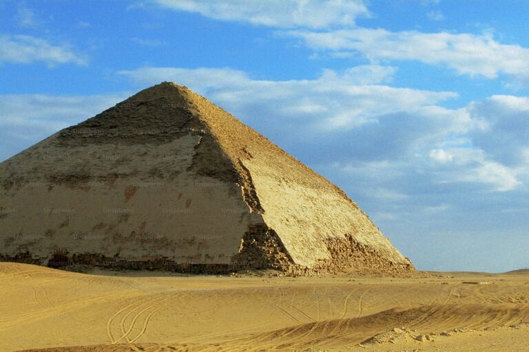 The Famous Bent Pyramid in Egypt