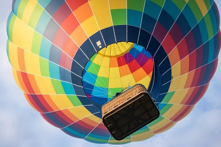 Bottom-View-of-a-Hot-Air-Balloon
