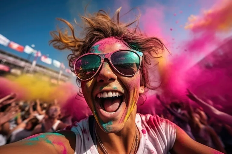 Holi festival celebration in Goa India