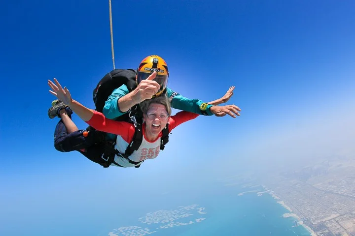 Skydiving in Dubai