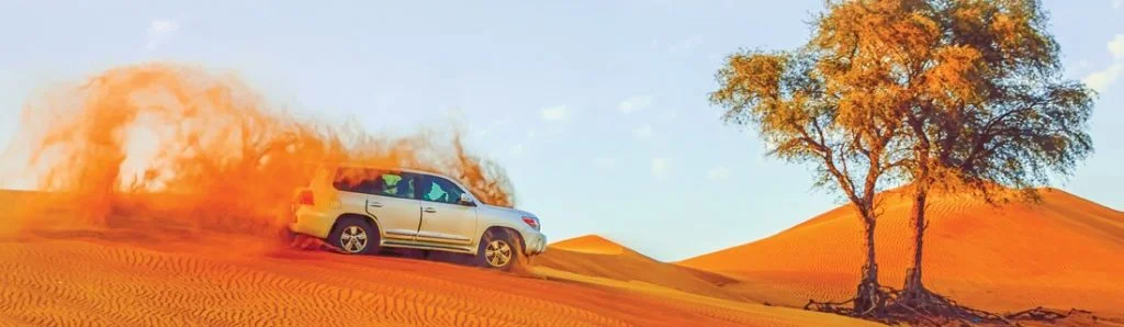 Dashing through desert dunes in Dubai!