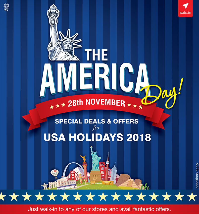 Special Deals & Offers for USA Holidays 2018