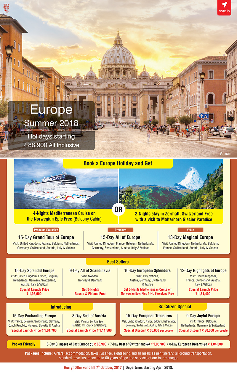 europe tour packages from south africa